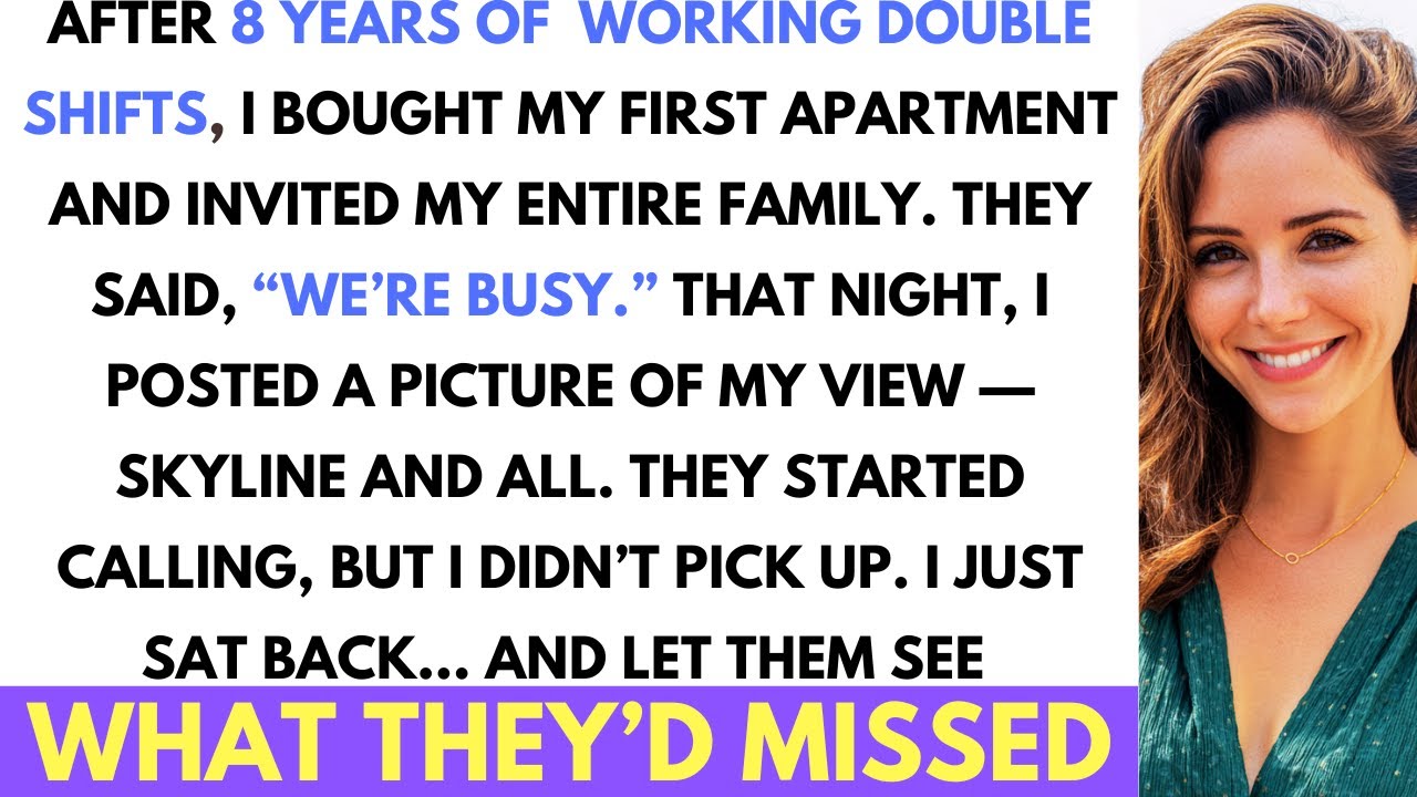 My Family Refused to Visit My New Apartment. Then They Saw What They Missed, But It Was Too Late...