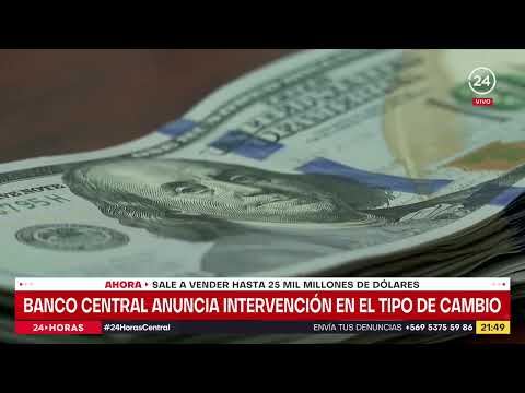 Banco Central anuncia programa de intervención cambiaria por alza del dólar