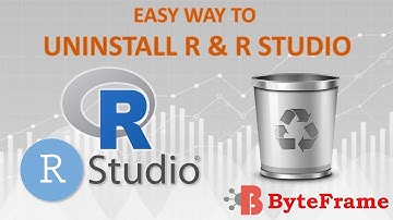 Easiest way to uninstall R and R Studio from Windows 10