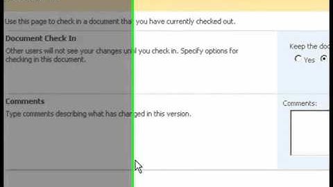 SharePoint Shepherd 2007 - Check In A MySite Document