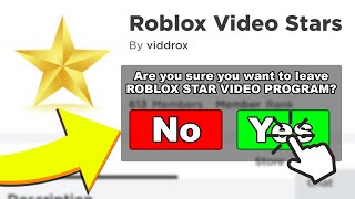 Roblox YouTubers are LEAVING The Star Program.. *HERE'S WHY*