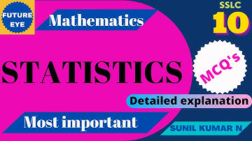 CLASS 10 | SSLC | STATISTICS MCQ
