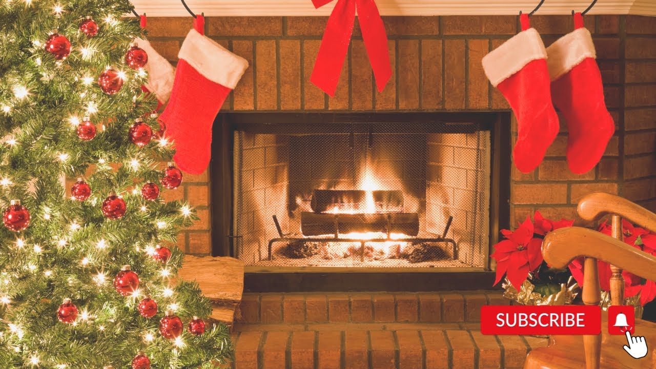 Relaxing Christmas Music & Fireplace | Piano Music, Christmas Carols ...