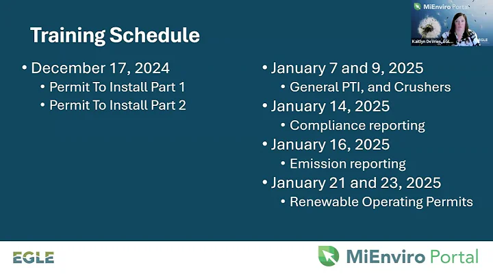 Introduction to MiEnviro Portal for Air: Air Permitting and Compliance 12.16.2024