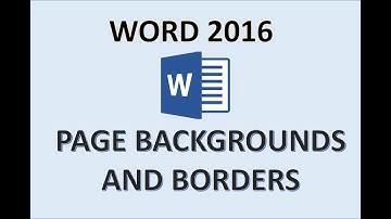 Word 2016 - Page Background Tutorial - How to Add Change and Remove - Color Pattern Picture Texture