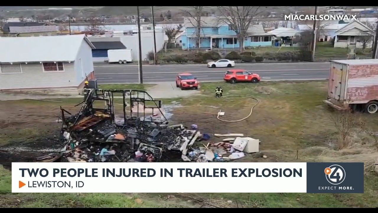 Two people injured in trailer explosion - YouTube