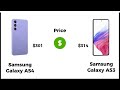 Samsung galaxy a54 vs a53  android phone comparison