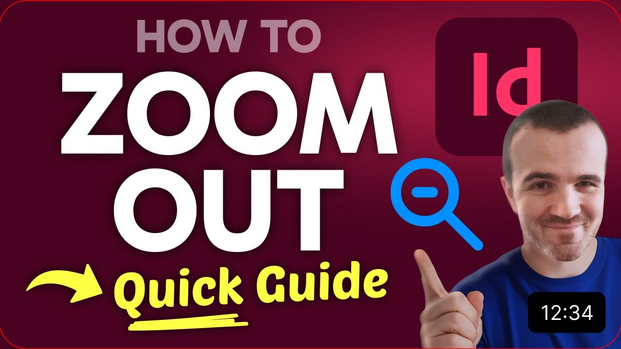 How to ZOOM OUT in Adobe InDesign (Step by Step) - YouTube