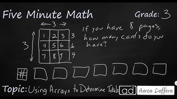 3rd Grade Math Using Arrays to Determine Totals