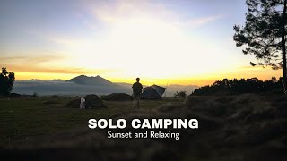 Solo Camping, Sunset, Masak Ikan Tuna, ASMR
