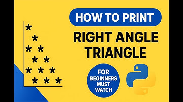 Python Program to Print Right Angle Triangle Pattern | Star Pattern | Beginners | Explained