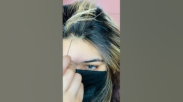 How to do Small Zigzag Middle Partition With Bobby Pin | Easy Instant Hacks | #hacks#hair #hairstyle