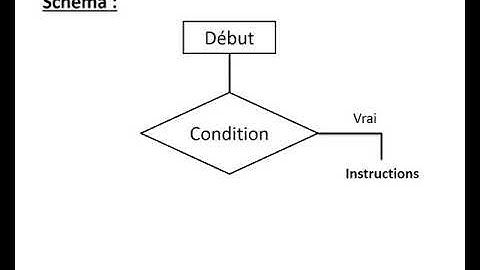 1 année collège cours Algorithme  Passeport  informatique : la condition Si Schéma