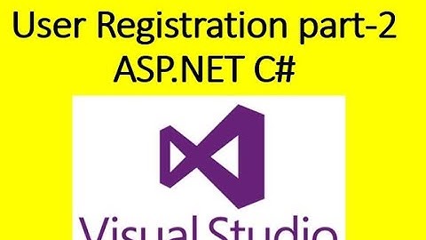 ASP NET Register user, Mail Confirmation, Login Sucess part 2