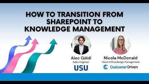 USU Webinar: How to Transition from SharePoint to Knowledge Management