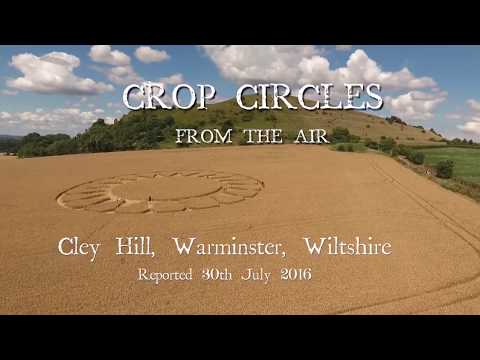 Crop Circles from the Air: Cley Hill, Warminster, Wiltshire. 30th July 2016