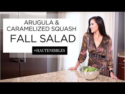 Arugula and Caramelized Squash Fall Salad Recipe // Karina Heinrich