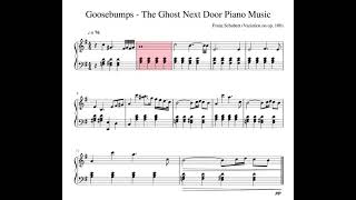 Goosebumps - The Ghost Next Door Piano Music