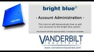 Account Administration in bright blue/lite blue. screenshot 5