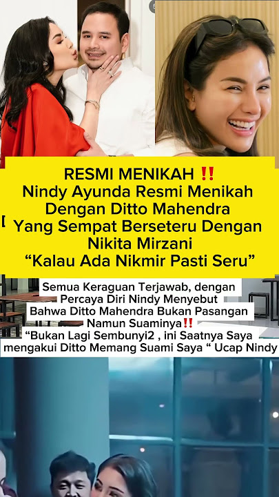 SELAMAT NINDY AYUNDA RESMI MENIKAH DENGAN DITTO MAHENDRA #nikitamirzani #nindyayunda #fyp #viral