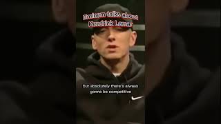 Eminem talks about Kendrick Lamar #shorts #eminem #kendricklamar Resimi