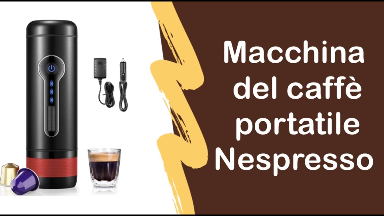 Bene smart® - Macchina da caffè portatile a batteria, elettrica, 12 V, in  viaggio, per auto, campeggio, barca, hiking, compatibile con Nespresso  Starbucks L'OR 15 bar, batteria ricaricabil : .it: Casa e cucina