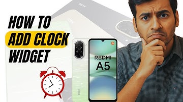How to Add Clock Widget on Redmi A5