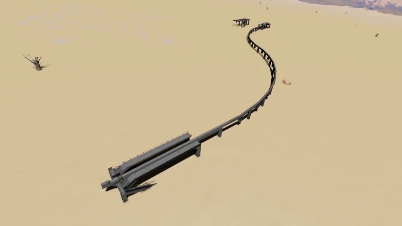 Space Engineers - Monorail Track Placement Tutorial - YouTube