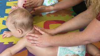Baby back massage with Tommy's midwives