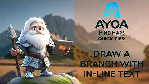 AYOA | Mind Maps | Quick Tips | Branch with In-Line Text