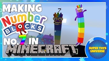 Making NUMBERBLOCK 7 in MINECRAFT - CBeebies Numberblocks