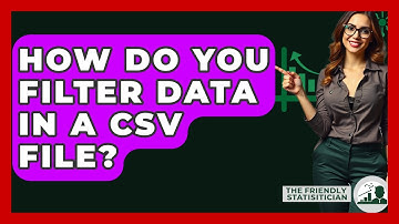 How Do You Filter Data In A CSV File? - The Friendly Statistician