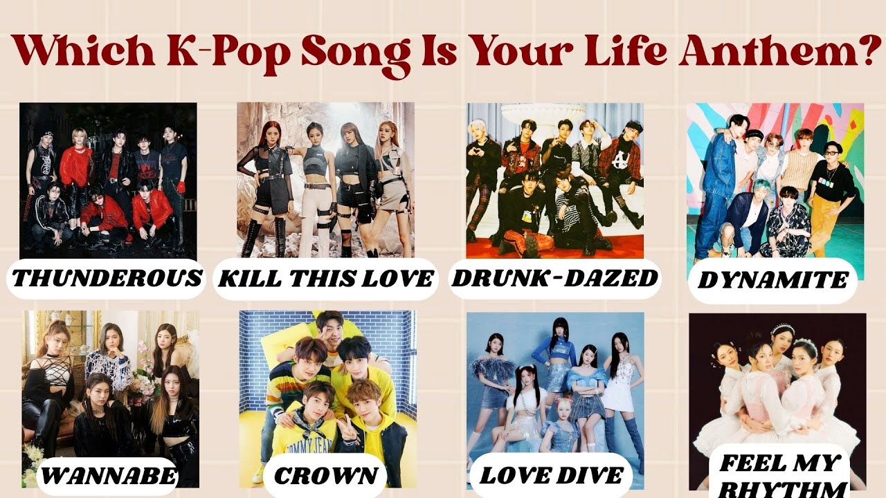 Which K-Pop Song Is Your Life Anthem? | Kpop Personality Quiz  | 