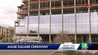 Aggie Square 'topping off' leads to 'sign the beam' quote. What to know about the Sacramento deve...