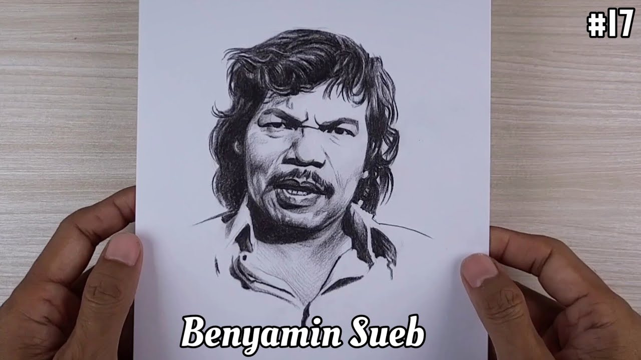 Menggambar Legenda Komedian Indonesia Benyamin Sueb