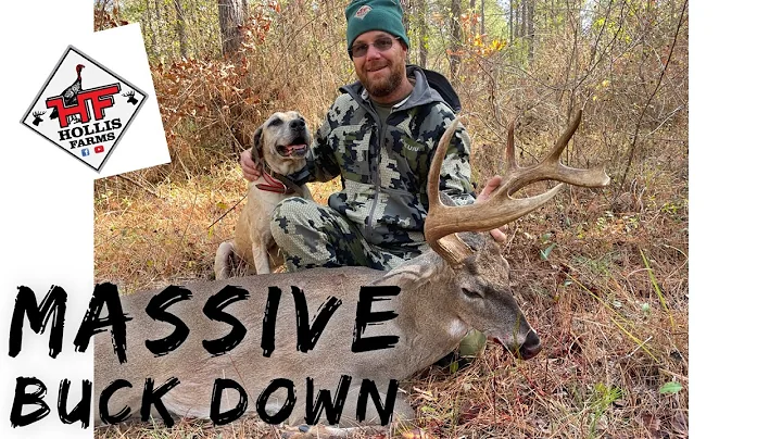 MASSIVE BUCK DOWN  And An Awesome Dog Tracking Job!