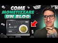 Ecco Come Monetizzare un Blog in Qualsiasi Nicchia