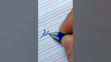 Soumya | How to write your name in cursive handwriting with a pen | cursive handwriting practice