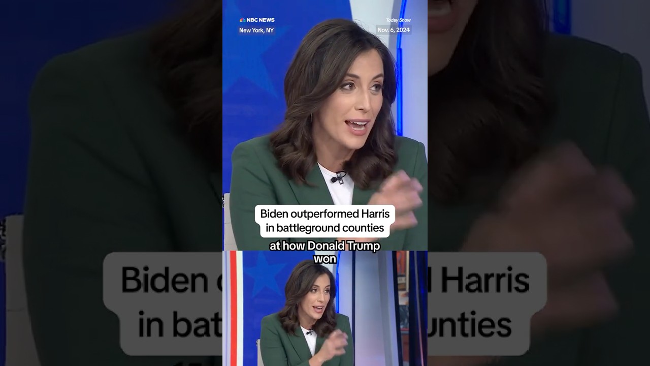 Biden outperformed Harris in battleground counties