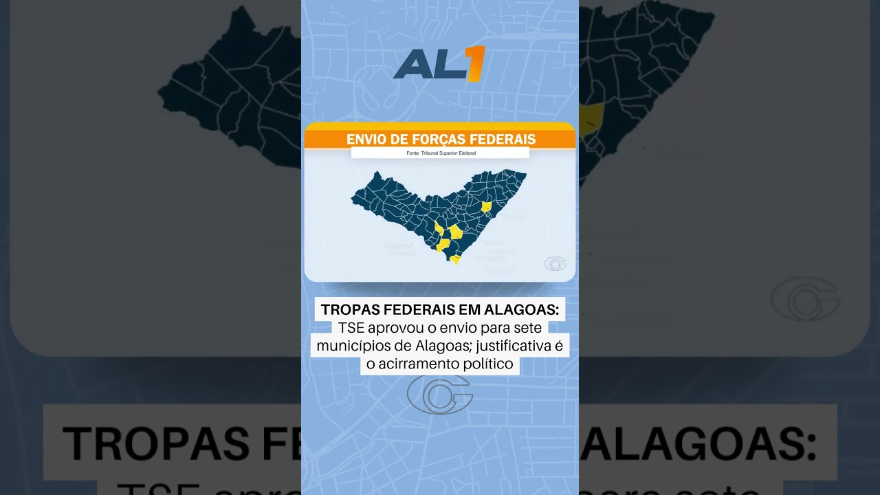 Tropas federais serão enviadas a sete cidades alagoanas