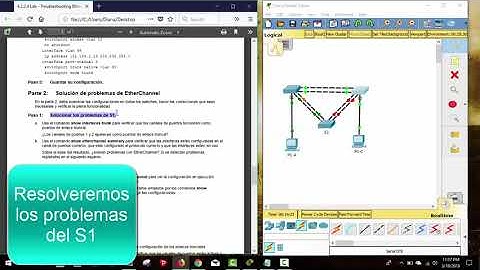 Practica 4.2.2.4 Troubleshooting EtherChannel