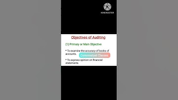 Objectives of Auditing || NTA NET JRF || Paper 2 Commerce Accounting and Auditing #shorts