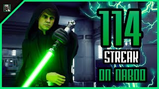 Star Wars Battlefront 2｜Luke Skywalker 114 Killstreak on Naboo