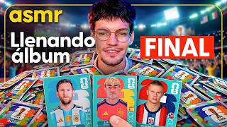 ASMR PARA DORMIR LLENANDO EL ÁLBUM PANINI MUNDIAL 2026 PARTE 3 FINAL CON SUSURROS