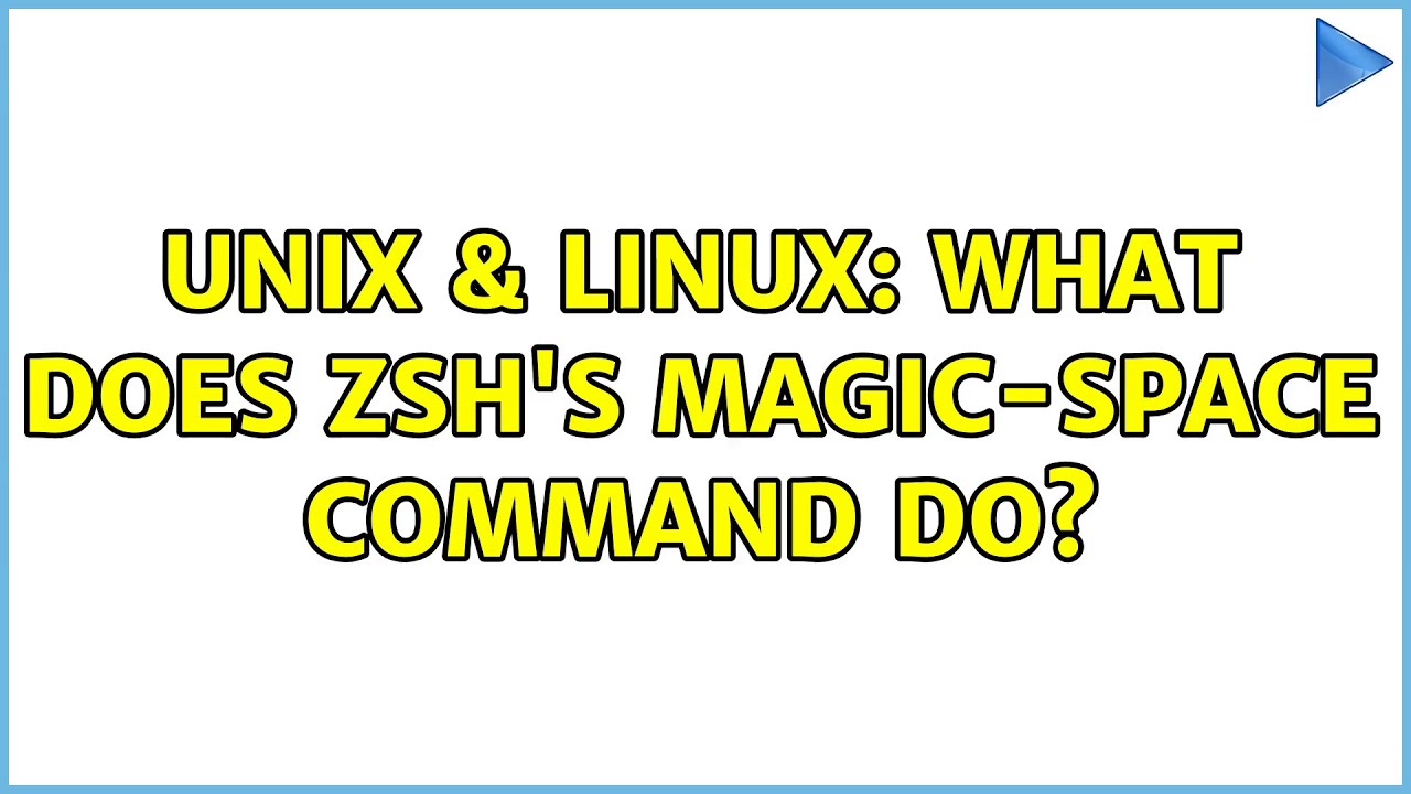 unix-linux-what-does-zsh-s-magic-space-command-do-youtube