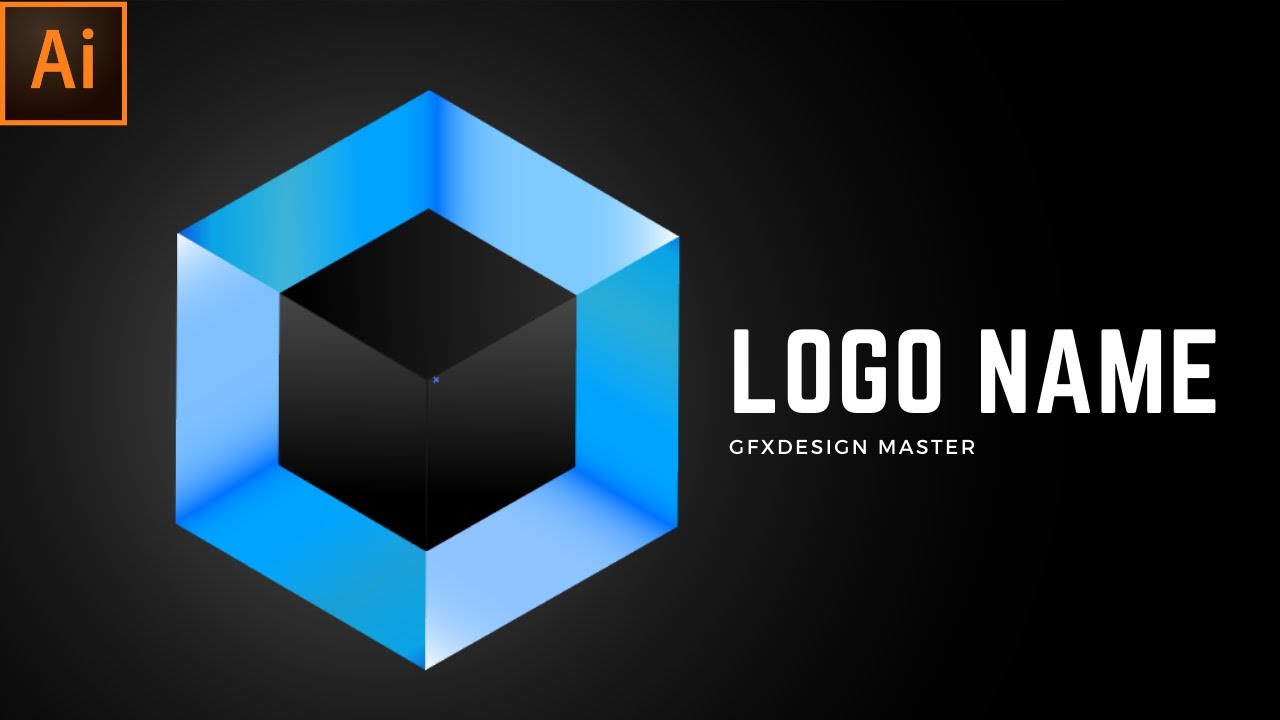 Adobe Illustrator CC || 3D Logo Design Tutorial (Poly Cube) - YouTube