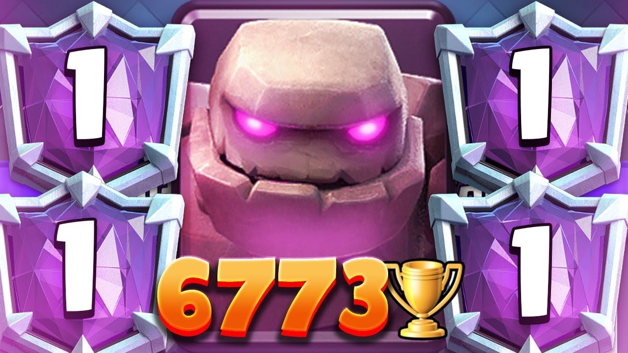 1 BEST GOLEM DECK in CLASH ROYALE! 