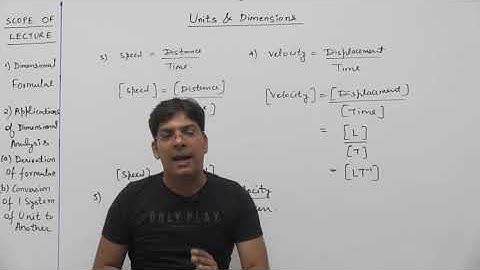 units and dimensions 1