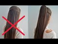 How to halfup voluminous ponytailstep by step
