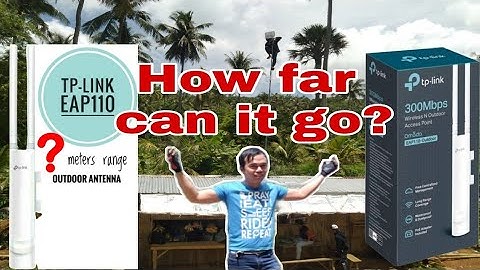 TP Link EAP 110 Actual Range Test.